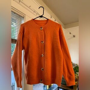 Orange cardigan